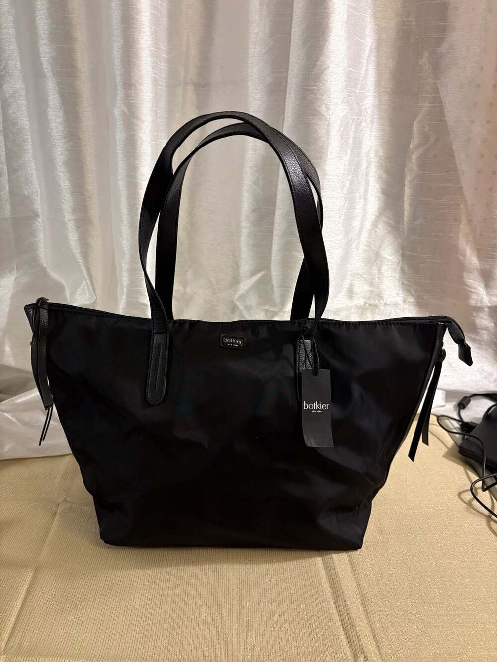 Botkier New York Bond Black Nylon Tote Bag